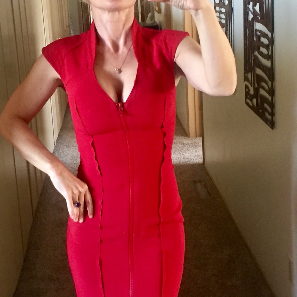 Red Prada Dress 1st of Images
